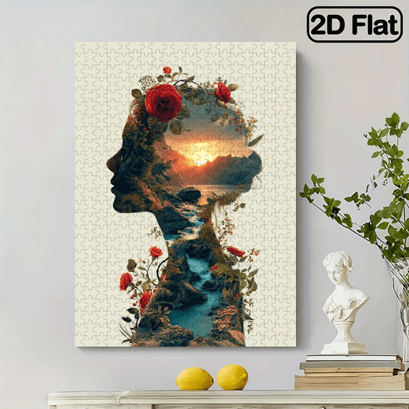 A 500pcs Jigsaw Puzzle Featuring Beautiful Images, Designed for Adults As a Fun Interactive Game for Families, Perfect for Home Decoration And Brain Challenges