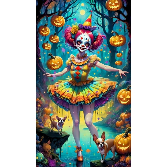 500pcs Jigsaw Puzzles for Adults for Adults Colorful Cute Clown Halloween Puzzle Game Gift Development Toys Games Toys Gift