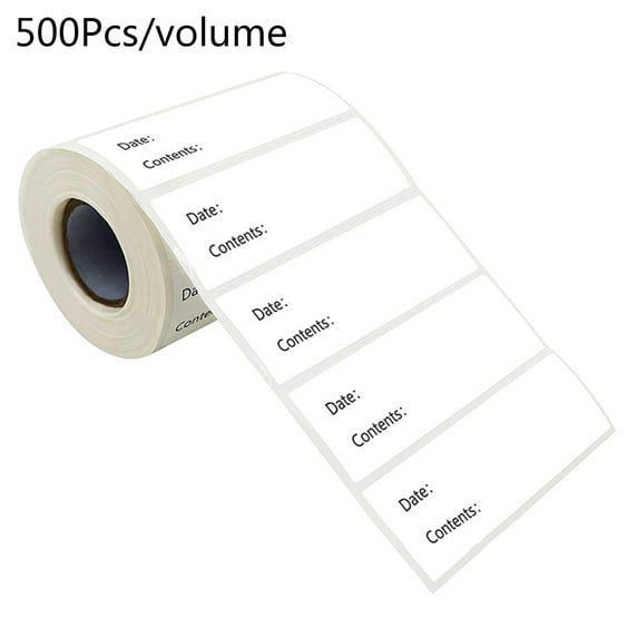 Conten Labels 500pcs Kitchen Stickers Refrigerator Freezer Food Storage Date Content ...