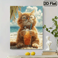 thumbnail image 1 of 500pcs Large Adult Jigsaw Puzzle - Beach Kitten Puzzle, 20.4x14.9 Inch Giant Puzzle, Challenging Brain Game, Perfect for DIY Creative Fun with Family and Friends., 1 of 10