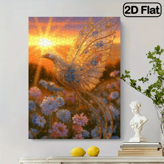 500pcs Large Adult Jigsaw Puzzle - Beautiful Bird Puzzle, 52x30 cm Giant Puzzle, Challenging Brain Game, Suitable for DIY Creative Fun with Family and Friends. The Perfect Choice as a Birthday o
