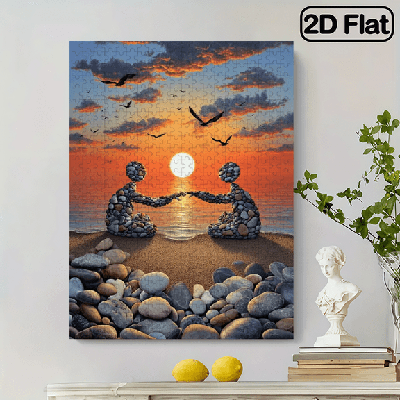 500pcs Large Adult Jigsaw Puzzle Suitable for Men, Women, - 20.5x15" Picture to Assemble, Portable Boxed Brain Game, /Christmas/New Year Gift for Adults