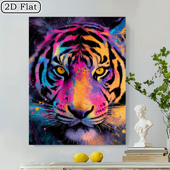 500pcs Large Jigsaw Puzzle Suitable for Adults Families - -Scratch Colorful Animal-Themed Picture Book with - Animals (No Lettering) - Challenging Educational Game for, Birthday Gift for Puzzle Lo