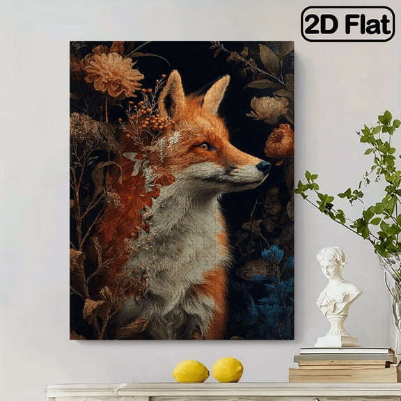 500pcs Large Jigsaw Puzzle Suitable for - Colorful Fox Blossom Forest with Mystical Woodland Foxes, Challenging Activity, Family Bonding Game.15x20.5 in.