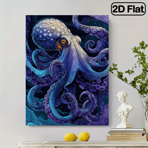 500pcs Large Octopus Ocean Jigsaw Puzzle Suitable for with Marine Life Sea Creatures (Octopus, Fish,) - Challenging Family Activity, Fun Group or Educational Underwater Learning,14.9*20.4 in.