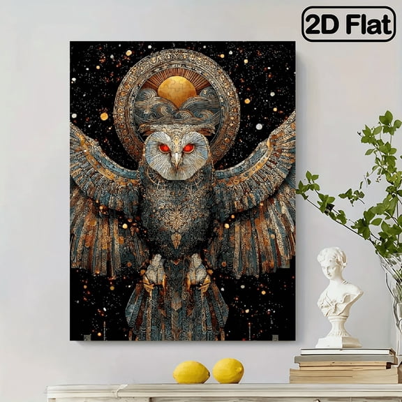 500pcs Large Owl Mandala Jigsaw Puzzle Suitable for - Bohemian Colorful Mandala with -Scratch Pieces, Challenging Family Activity, Therapeutic Project, Gift