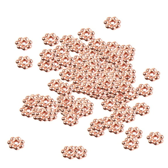 500pcs/Lot 6mm Metal Daisy Flower Spacer Beads Jewellery Findings 1mm le