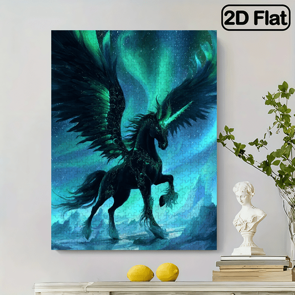 500pcs Magic Pegasus Puzzle, Senior Skill Level, High Definition Brain Teaser for Couples New Year Birthday Gift
