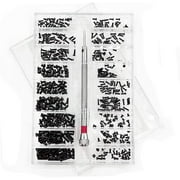 500pcs Micro Tiny Repair Screw Kit, With Screwdriver, Small Stainless Steel Screw Assortment Kit, 18 Sizes, for Glasses, Laptop, Jewelry