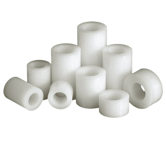500pcs Nylon Sleeve Round Straight Post M6x11x25mm