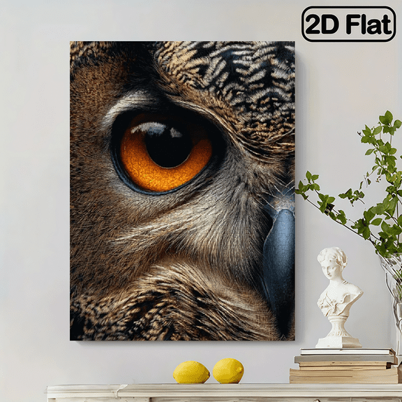 500pcs Owl Eye Close-up Jigsaw Puzzle Perfect Gift for Home Decoration Adult Fun and Educational Jigsaw Puzzle Game Family Interaction Creative Jigsaw Puzzle Hobbies Colorful,14.9*20.4 in.