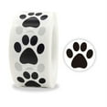 thumbnail image 1 of 500pcs Paw Print Stickers Dog for Cat Bear Paw Labels Sticker for Laptop Reward, 1 of 13