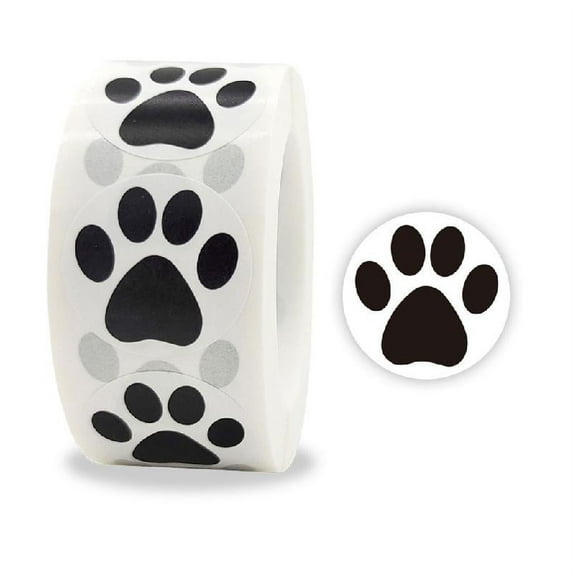 500pcs Paw Print Stickers Dog for Cat Bear Paw Labels Sticker for Laptop Reward