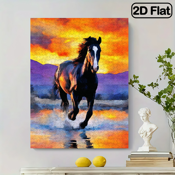 500pcs Piano Music Notes DIY Jigsaw Puzzle - High-Quality Cardboard, Portable Rectangle Puzzle for Family Fun, Indoor Activities, Birthdays,