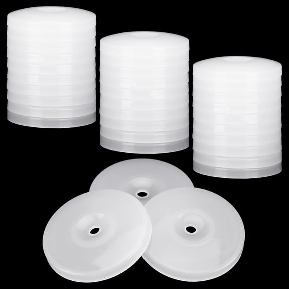 500pcs Plastic Cap Washers Use with Nails or Screws Cap Washer 1-1/8'' Flat for Hanging Holiday Light Decor Installing Roofing Felt Rigid Board Insulation House Wrap