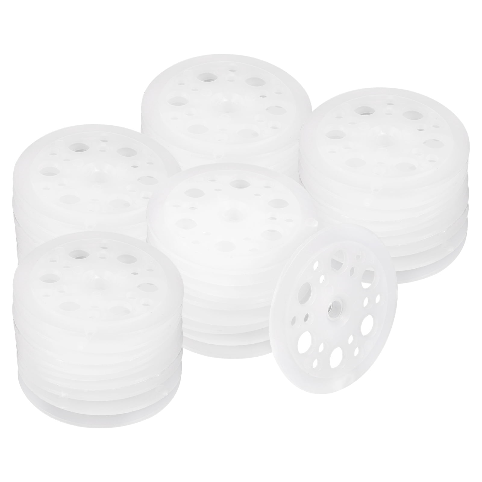500pcs Plastic Washers 1.85 Inch/ 47mm Load Spreading Polypropylene Washers Foam Board Fasteners for Fixing and Fastening Foam Board