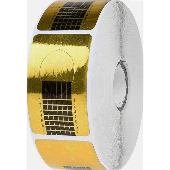 500pcs Rectangle Nail Extension Guide Stickers - French Nail Form Shaper - For Acrylic, UV Gel, Poly Gel Nail Extension - Used by Nail Technicians, Nail Specialist, Professional, DIY