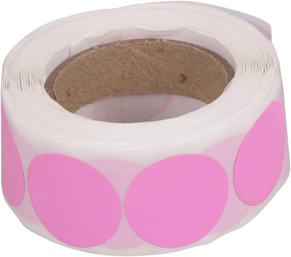 500pcs Roll Tag Sticker Flagging Tape Orange Gift Tags Stickers Orange