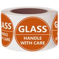 thumbnail image 1 of 500pcs Round Glass Stickers Please Handle with Care Labels Fragile Glass Warning Shipping Labels 2 Inch, 1 of 5