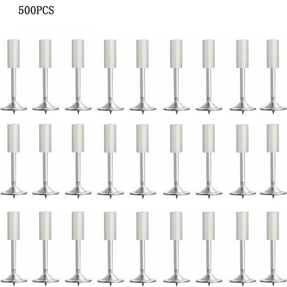 500pcs Round Head Steel Nails for Reinforced Concrete Wall Trough Fastening - Heavy-Duty Construction Decoration Manual Fastener Nails (0.5 Inch, 1.2mm Thick)