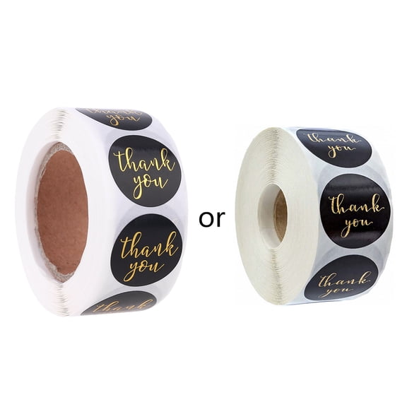 500pcs Round Thank You Stickers Seal Labels Wedding Party Scrapbooking Package Stationery Sticker