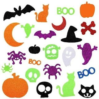 Halloween Sticker Roll 1.5 Inches - 200 Pcs Cute Halloween