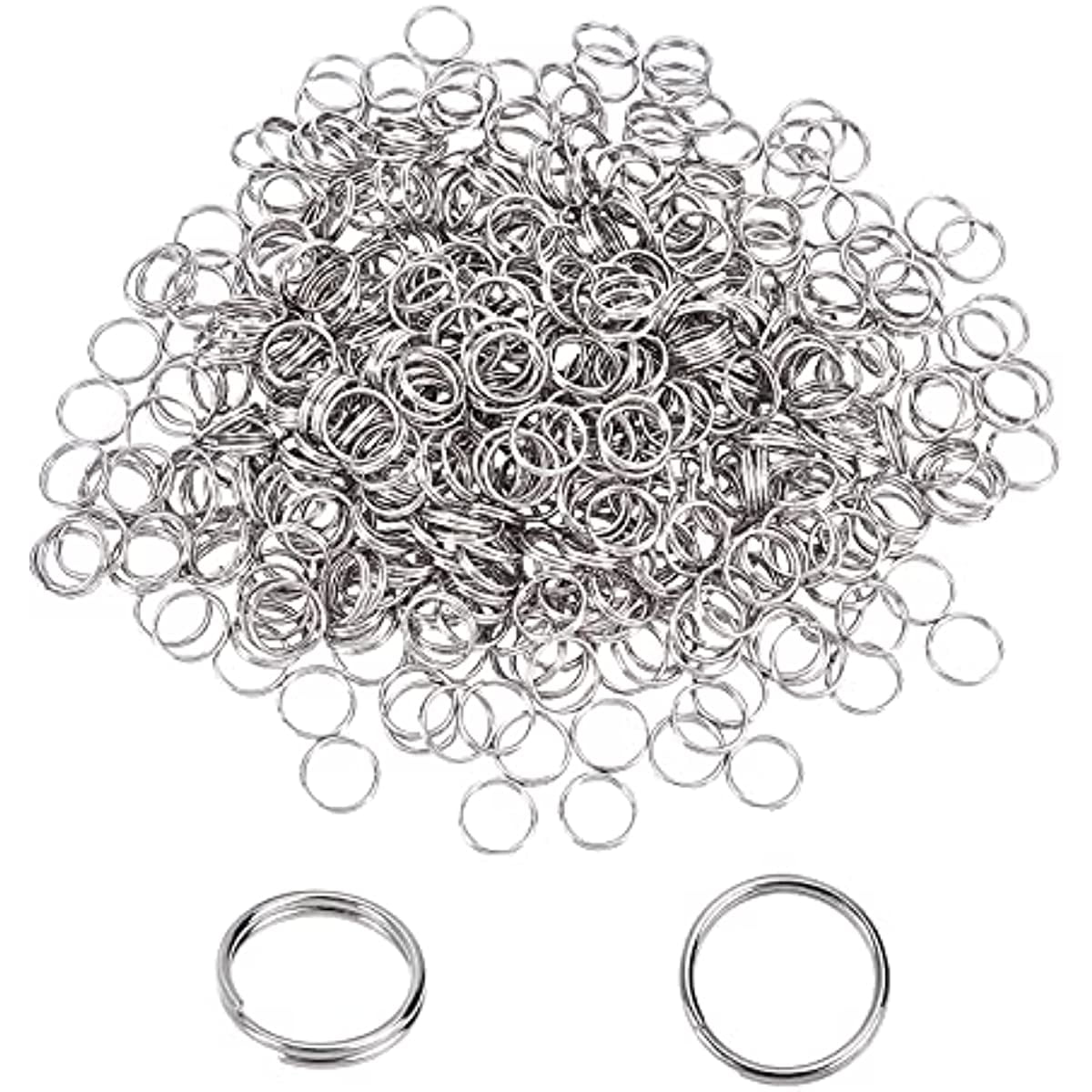 500pcs Split Rings Stainless Steel Jump Ring 8mm Metal Split Connector