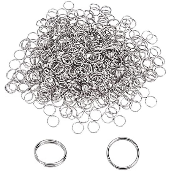 500pcs Split Rings Stainless Steel Jump Ring 8mm Metal Split Connector Rings for Jewelry