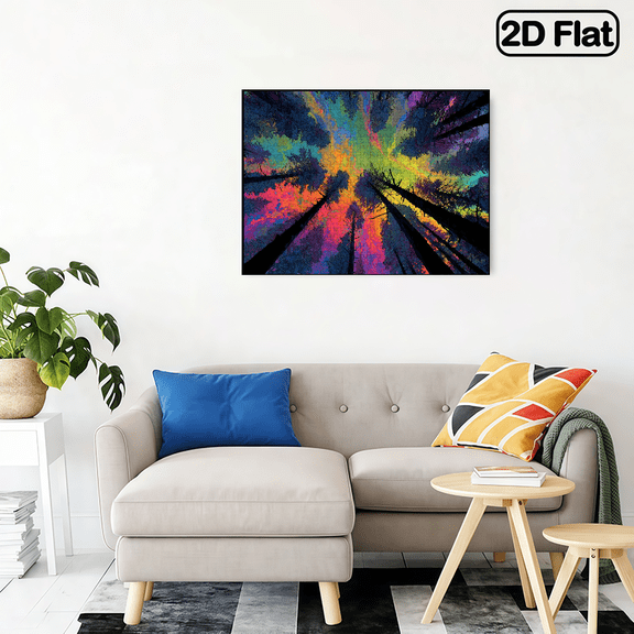 500pcs Starry Night Forest Jigsaw Puzzle Scratch-Resistant, Challenging Brain Teaser for Adults Family Fun, Perfect for Holidays, Home Decor, and Interactive Game Nights