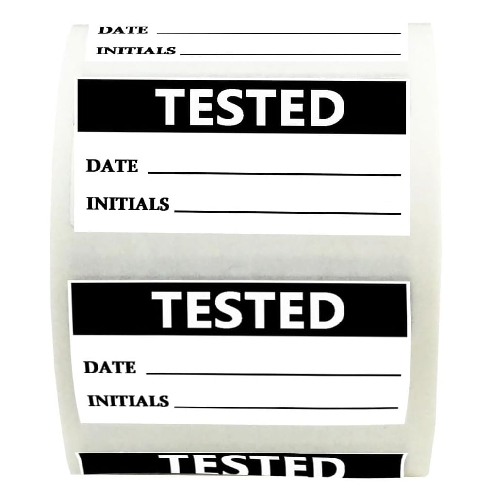 500pcs Tested Label Stickers 1.5