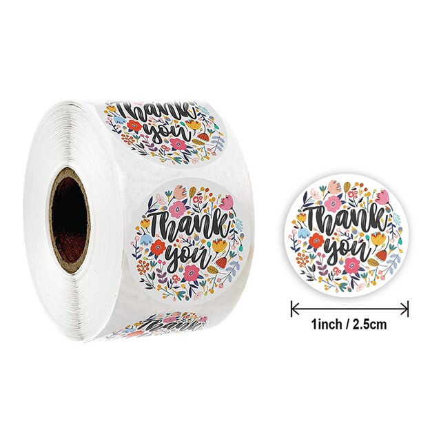 500pcs Thank You Stickers Seal Labels Scrapbook Handmade Sticker