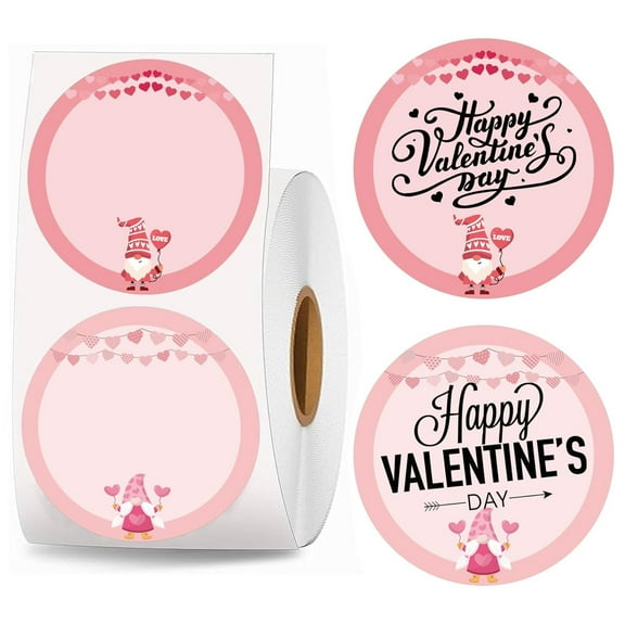 500pcs Valentine Direct Thermal Stickers Happy Valentine's Day Sticker Labels 2 inch Sweet Heart Valentine's Day Love Decorations