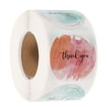 thumbnail image 1 of 500pcs Watercolor Thank You Stickers Roll, 1.5 Inch Round Thank You Label Stickers for Small Business, 1 of 6
