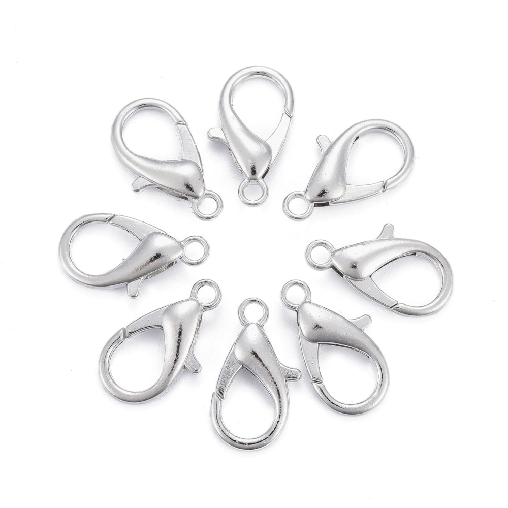 500pcs Zinc Alloy Lobster Claw Clasps Parrot Trigger Clasps Cadmium Free & Nickel Free & Lead Free 21x12mm Hole: 2mm