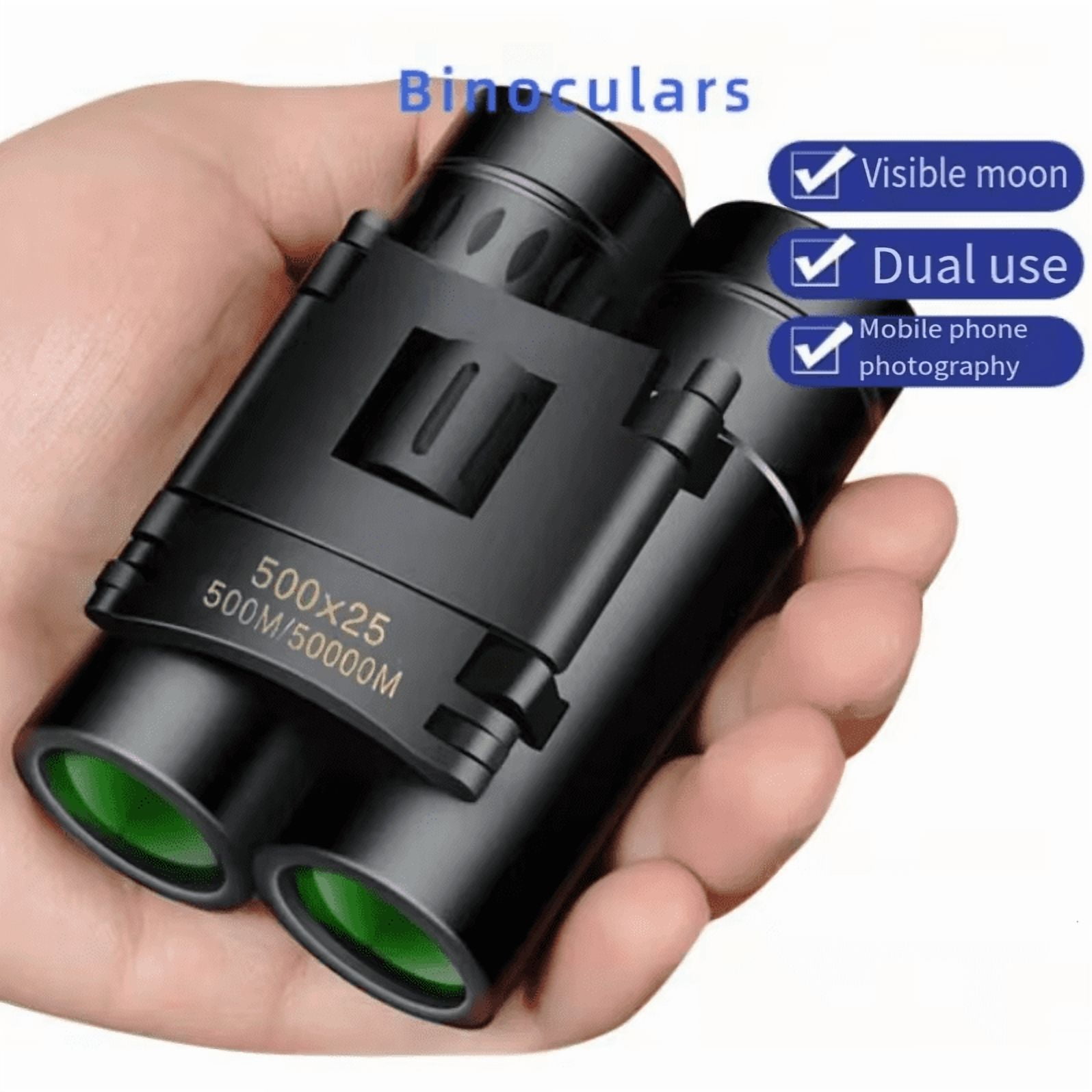 500x25 Powerful Binoculars Long Range Folding Telescope Optics For Hunting Sports Outdoor Camping Travel