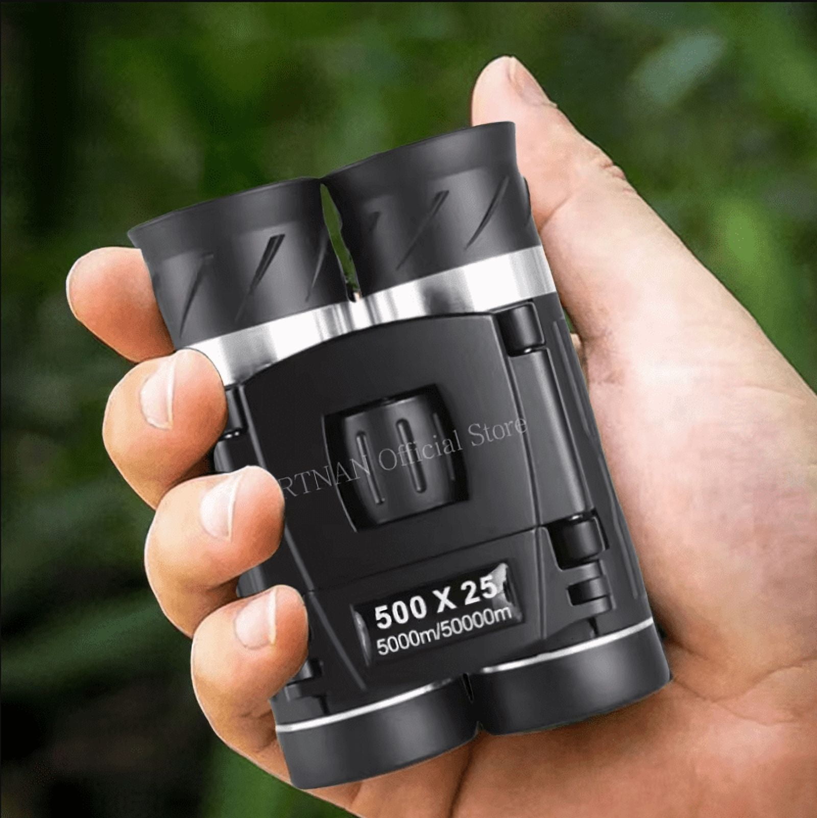 500x25 Zoom Portable Powerful Binoculars Long Range Telescope Folding Binoculars for Hunting Camping Travel