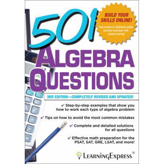 Pre-Owned 501 Algebra Questions (Paperback) 1576858987 9781576858981