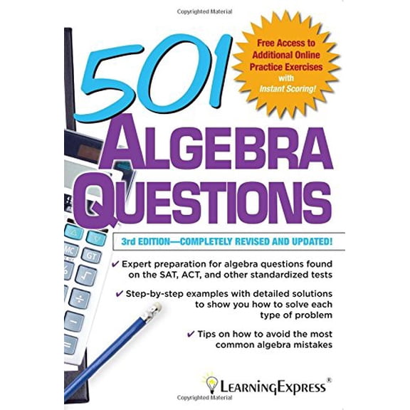 Pre-Owned 501 Algebra Questions (Paperback) 1576858987 9781576858981