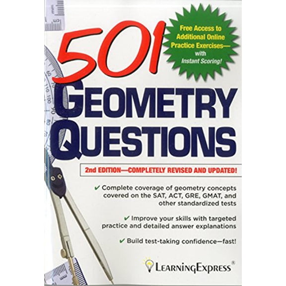 Pre-Owned 501 Geometry Questions (Paperback) 1576858944 9781576858943