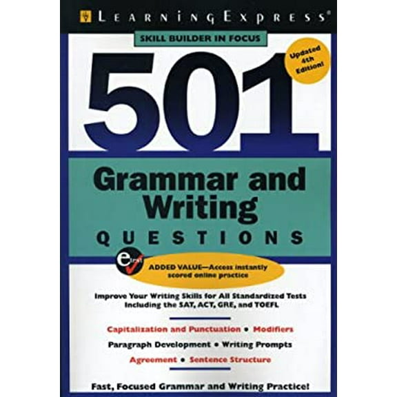 Pre-Owned 501 Grammar and Writing Questions: Fast, Focused Practice (501 Series) (Paperback) 1576857484 9781576857489