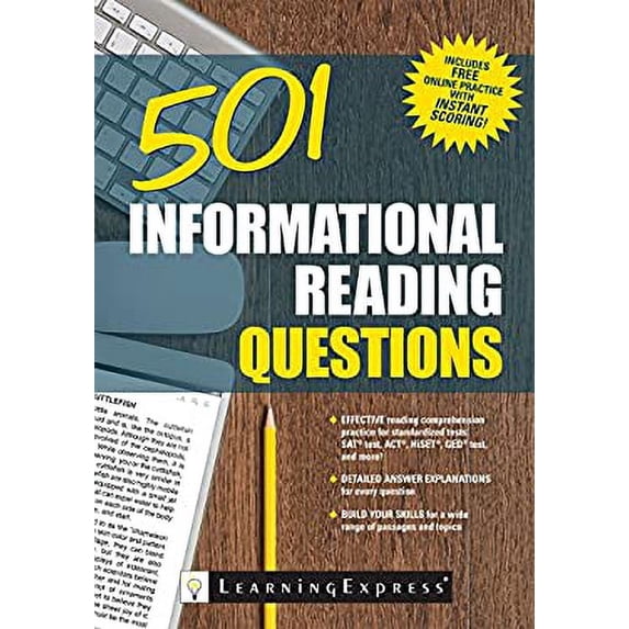 Pre-Owned 501 Informational Reading Questions (Paperback) 161103082X 9781611030822