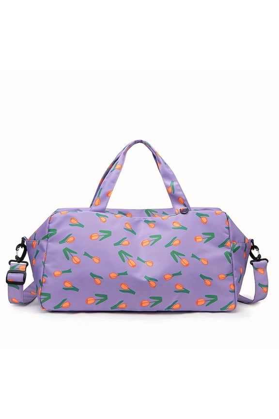 Women's Tulip Travel Yoga Bag, Light Purple-501