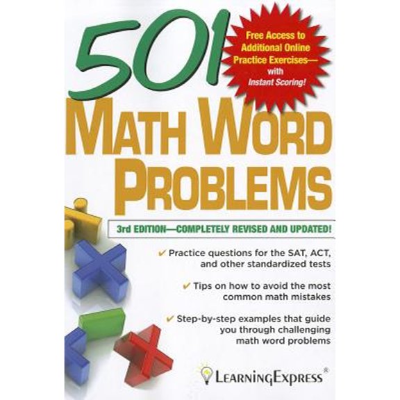 Pre-Owned 501 Math Word Problems (Paperback) 1576859045 9781576859049