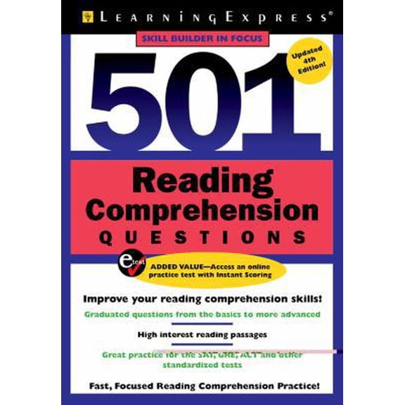 Pre-Owned 501 Reading Comprehension Questions (501 Series) (Paperback) 1576857476 9781576857472