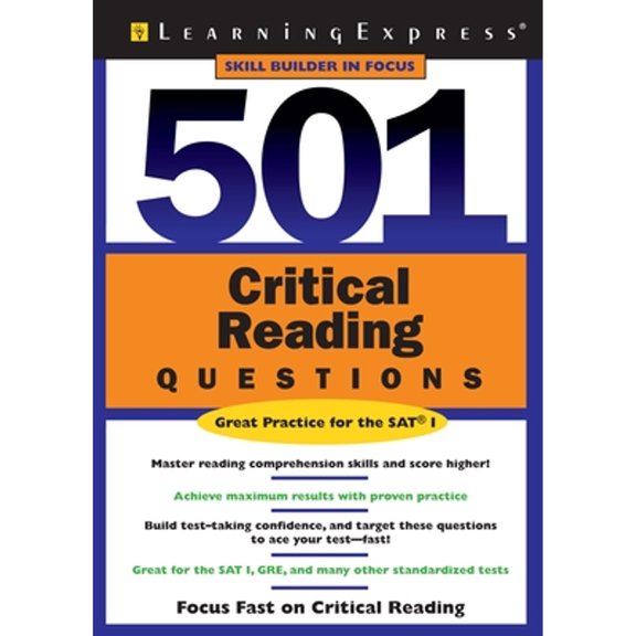 Pre-Owned 501 Critical Reading Questions (501 Series) (Paperback) 1576855104 9781576855102