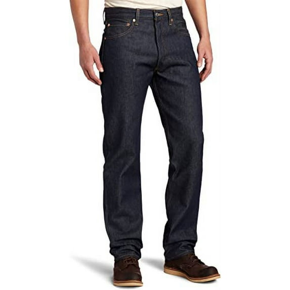 Levi's Men's Big&Tall RIGID-DARK WASH 501 Original ShrinktoFit Jeans 34x38