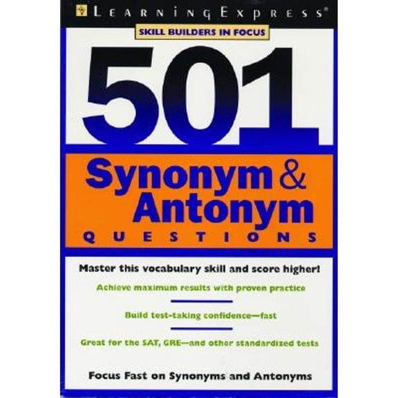 Pre-Owned 501 Synonym & Antonym Questions (501 Series) (Paperback) 157685423X 9781576854235