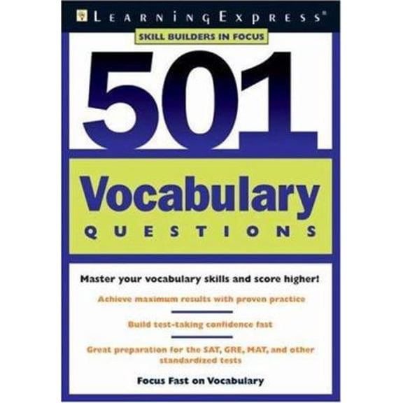 Pre-Owned 501 Vocabulary Questions (Skill Builder in Focus) (Paperback) 1576854655 9781576854655
