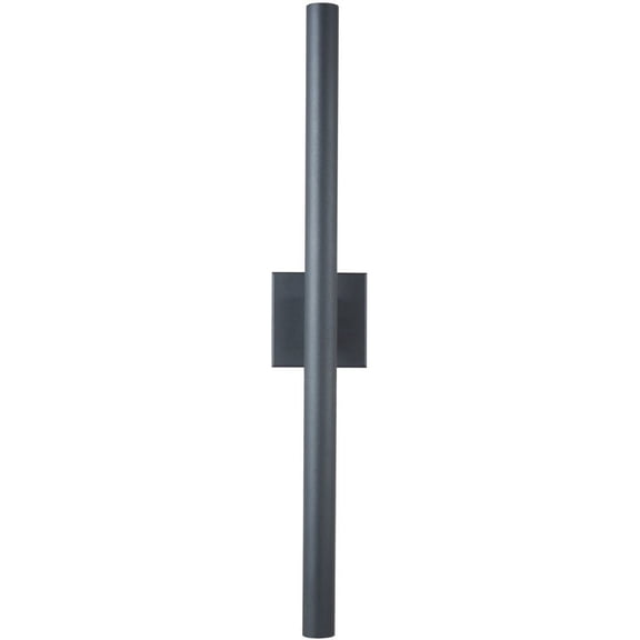 50112ODW-MB-Obelisk-Abra Lighting-Obelisk - 30W 1 LED Outdoor Wall Mount-4.72 Inch Tall and 30 Inch Wide-Matte Black Finish