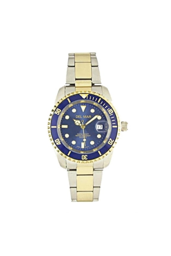 50119 Mens 200 Meter Sport Watch Two Tone with Blue Dial